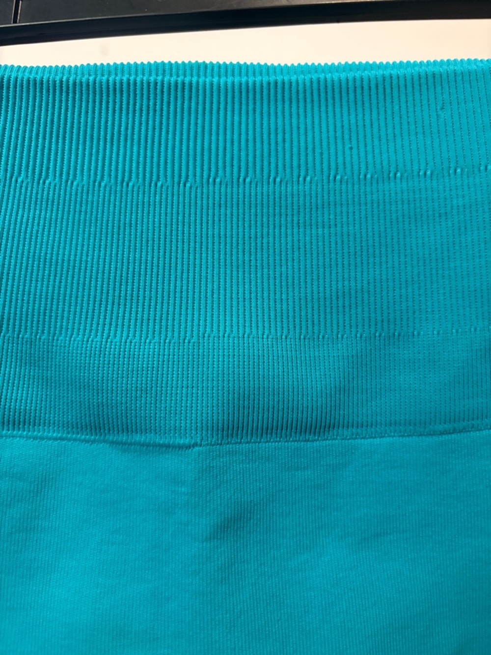 Lululemon Zone In Crop Leggings Peacock Teal Compression Seamless Approx SZ 4 - Picture 8 of 10